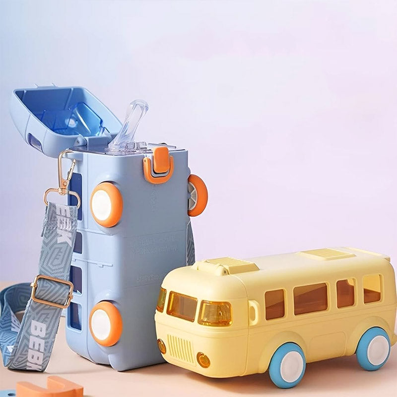 Bus Shaped Water Bottle for Kids