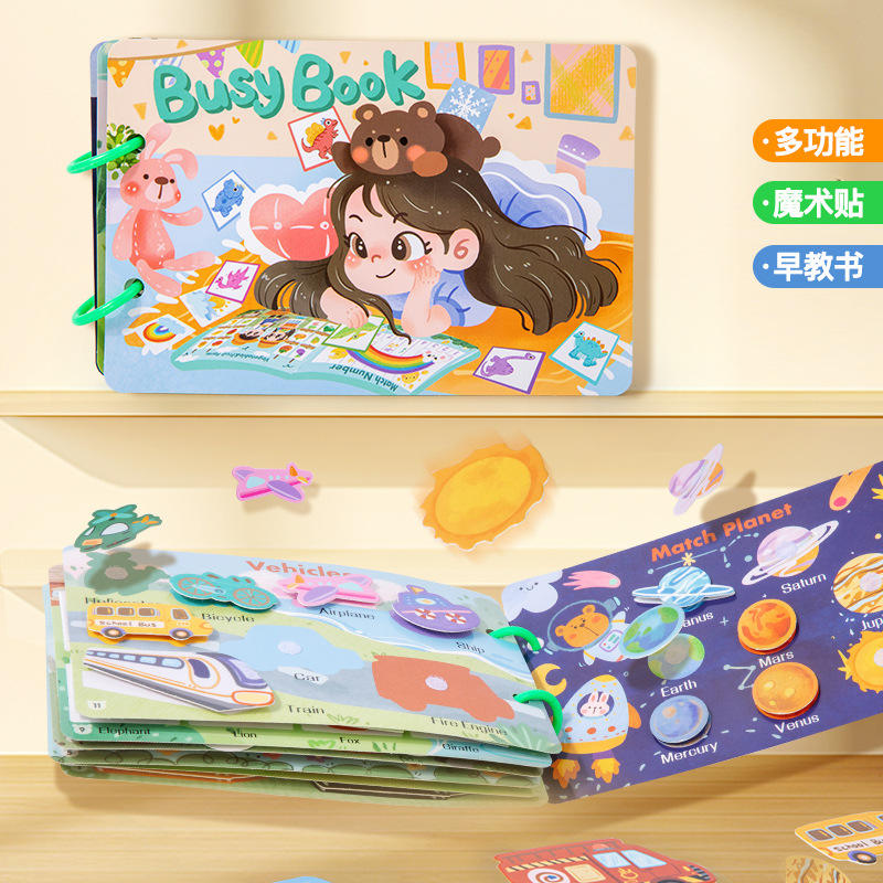 Montessori Kids Learning Busy Book